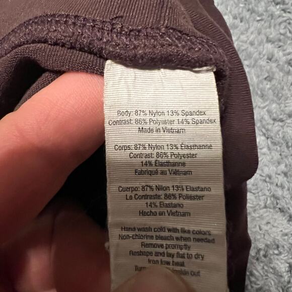 Alo Yoga Leggings Womens Small Moto Brown Athletic Workout Wear Pants - Picture 5 of 8